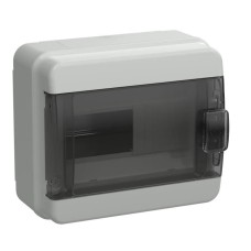 Корпус пластиковый КМПн-8 IP65 TEKFOR (TF5-KP72-N-08-65-K03-K02). Корпус модульный пластиковый черная прозрачная дверь. IEK