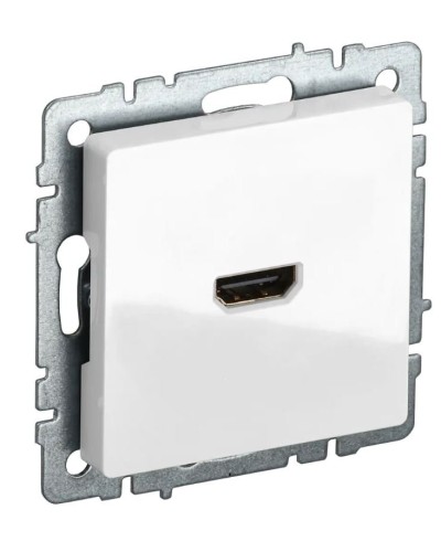 Розетка HDMI РHDMI-0-БрБ белая BRITE (BR-H10-K01). Розетка HDMI. IEK в Перми