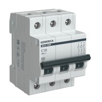 GENERICA ВА47-29М 3P C 10А 4,5кА (MVA21-3-010-C-G). Автоматический выключатель. IEK