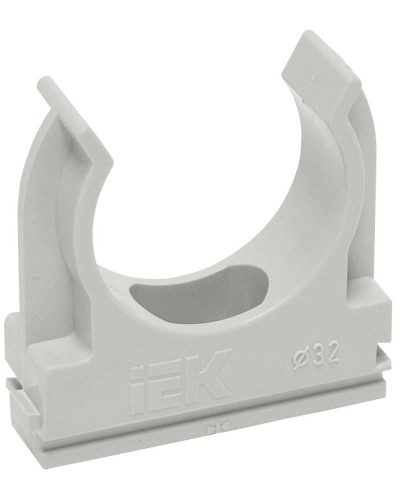 Держатель с защёлкой D25 серый ELASTA (100 шт) (CTA10D-CF25-K41-100). Держатель с защёлкой. IEK в Перми