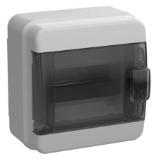 Корпус пластиковый КМПн-6 IP65 TEKFOR (TF5-KP72-N-06-65-K03-K02). Корпус модульный пластиковый черная прозрачная дверь. IEK