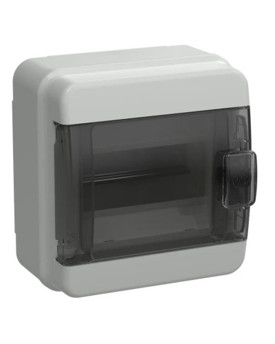 Корпус пластиковый КМПн-6 IP65 TEKFOR (TF5-KP72-N-06-65-K03-K02). Корпус модульный пластиковый черная прозрачная дверь. IEK в Перми