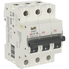 M10N 3P C 16А 10кА ARMAT (AR-M10N-3-C016). Автоматический выключатель. IEK