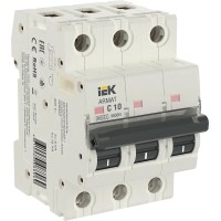 M06N 3P C 10А 6кА ARMAT (AR-M06N-3-C010). Автоматический выключатель. IEK