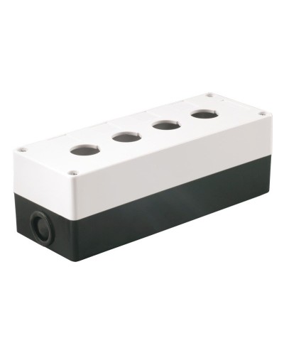 Корпус КП104 для кнопок 4 места белый (BKP10-4-K01). Корпус для кнопочных постов. IEK в Перми