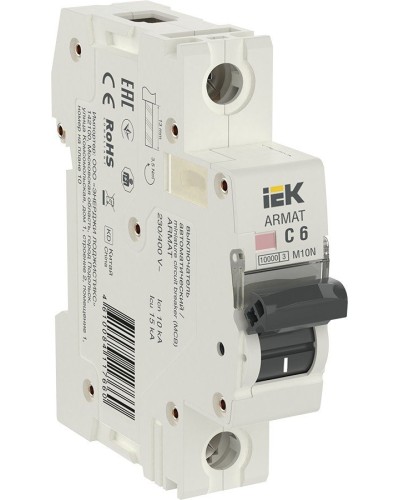 M10N 1P C 6А 10кА ARMAT (AR-M10N-1-C006). Автоматический выключатель. IEK в Перми