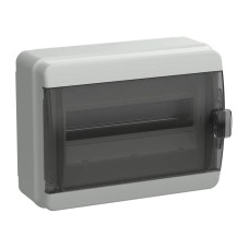 Корпус пластиковый КМПн-12 IP65 TEKFOR (TF5-KP72-N-12-65-K03-K02). Корпус модульный пластиковый черная прозрачная дверь. IEK