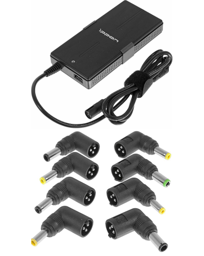 Блок питания Ippon S65U автоматический 65W 15V-19.5V 11-connectors 3.5A 1xUSB 2.1A, LED индикатор (651781). Блок питания. Ippon в Перми