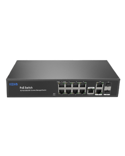 KN-SW802SFP/M2. Коммутатор с питанием по PoE. KENO в Перми