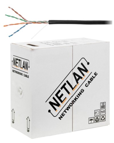 U/UTP 4pair, Cat5e, Out, PE, CCA (CCA-UU004-5E-PE-BK) . Кабель «витая пара» (LAN) для структурированных систем связи. NETLAN в Перми