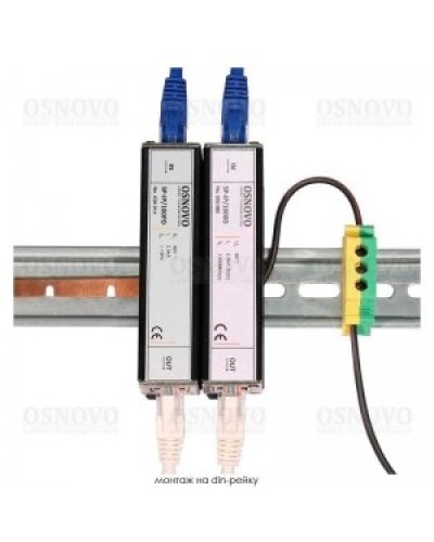 SP-IP/100D. Устройство грозозащиты цепей Ethernet. OSNOVO в Перми