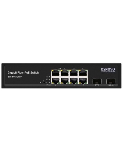 SW-80802(150W). Промышленный PoE коммутатор Gigabit Ethernet на 10 портов. OSNOVO в Перми
