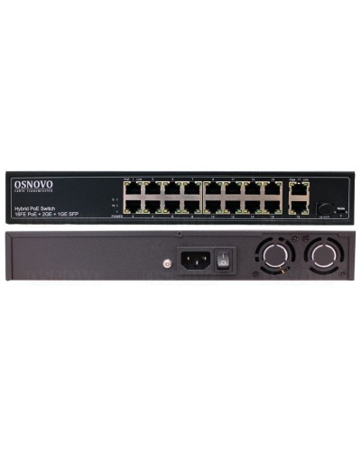 SW-61621(300W). Коммутатор 16-портовый Fast Ethernet с PoE. OSNOVO в Перми