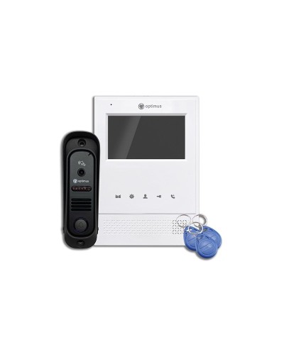 Leader 2.0 IK-4.0 (w+b). Комплект видеодомофона. Optimus в Перми