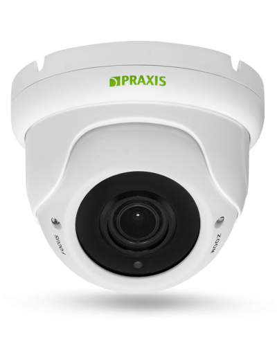 PP-7141IP 2.8-12 AUDIO. Видеокамера IP купольная. Praxis в Перми