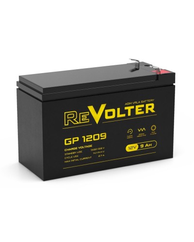 Revolter GP 1209. Аккумулятор автомобильный герметичный свинцово-кислотный. Revolter в Перми
