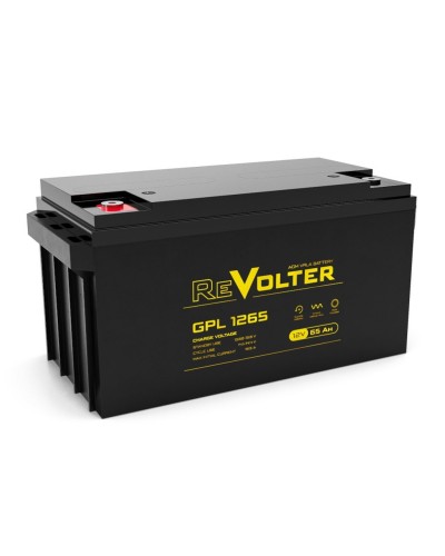 Revolter GPL 1265. Аккумулятор автомобильный герметичный свинцово-кислотный. Revolter в Перми