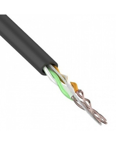 U/UTP, CAT 5e, PE, 2PR, 24AWG, OUTDOOR, SOLID, черный, 305м, REXANT (01-0025). Кабель «витая пара» (LAN) для структурированных систем связи. Rexant в Перми