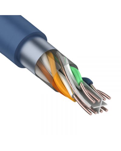 F/UTP, CAT 6, PVC, 4PR, 23AWG, INDOOR, SOLID, синий, 305 м, REXANT (01-0147). Кабель «витая пара» (LAN) для структурированных систем связи. Rexant в Перми