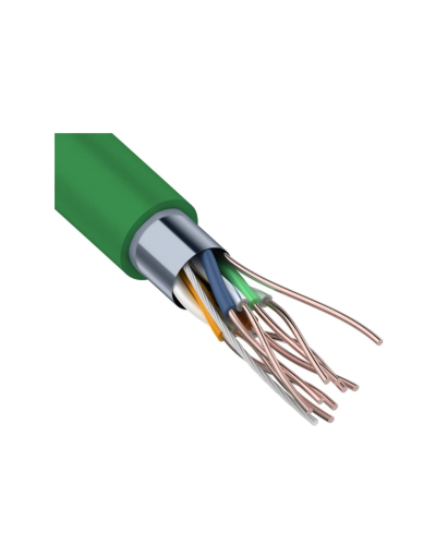 F/UTP, CAT 5e, нг(А)-LSLTx, 4х2х0,52мм, 24AWG, INDOOR, SOLID, зеленый, 305м REXANT (01-0161). Кабель «витая пара» (LAN) для структурированных систем связи. Rexant в Перми