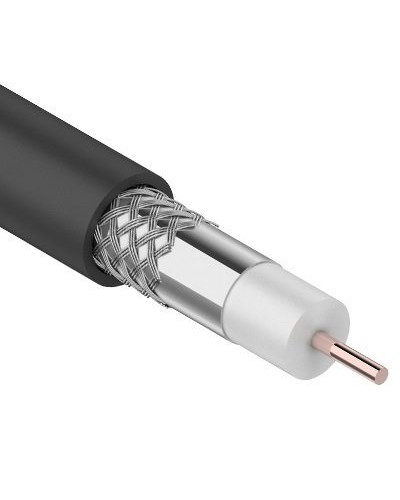 RG-6U, 75 Ом, CCS/Al/Al, 64%, 100 м OUTDOOR. REXANT (01-2202). Кабель коаксиальный радиочастотный. Rexant в Перми