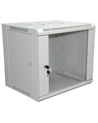 Шкаф телекоммуникационный 19 настенный 18U 600×600×964 мм (ШxГxВ) - передняя дверь стекло, боковые стенки съемные (разобранный) RAL 7035 (04-2224). Шкаф телекоммуникационный 19 настенный 18U. Rexant в Перми