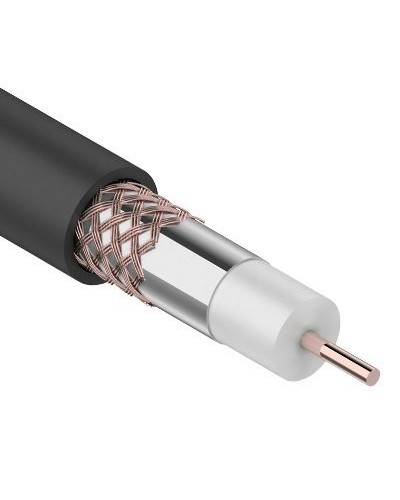 RG-6U+Cu, 75 Ом, Cu/Al/Cu, 64%, 305 м OUTDOOR REXANT (01-2232). Кабель коаксиальный радиочастотный. Rexant в Перми
