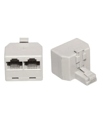 Двойник компьютерный UTP RJ-45(8P8C) (штекер - 2 гнезда) REXANT (03-0102): Кабельный соединитель в Перми