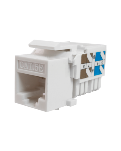 Модуль-вставка Keystone Кат5е, инстр.зад, белый UTP (10-0313): Вставка Keystone Jack RJ-45 в Перми