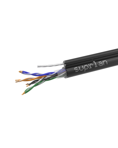 UTP Cat.5e 4x2x0,51 Cu PE Outdoor T-FG8 (трос) Premium (01-0308-1). Кабель «витая пара» (LAN) для структурированных систем связи. SUPRLAN в Перми