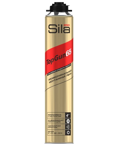 Пена монтажная Sila Pro TopGun 65, 875 мл. Пена монтажная. Sila в Перми