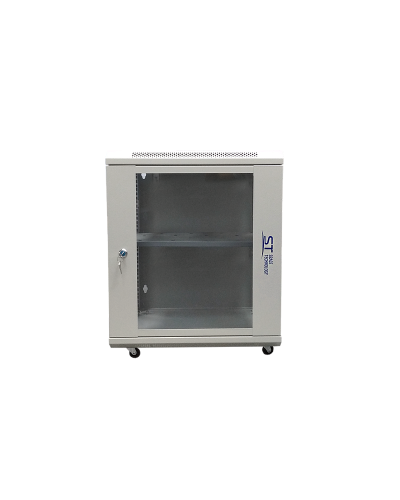 ST-NC12U600 (серый) С ПОЛКОЙ. Шкаф телекоммуникационный 19 настенный 12U. Space Technology в Перми