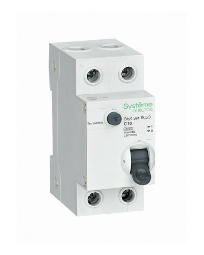 City9 Set 1P+N С 10А 4.5kA 10мА A 230В (C9D51610). Автоматический выключатель дифференциального тока. Systeme Electric в Перми