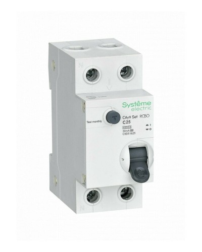 City9 Set 1P+N С 25А 4.5kA 30мА A 230В (C9D55625). Автоматический выключатель дифференциального тока. Systeme Electric в Перми