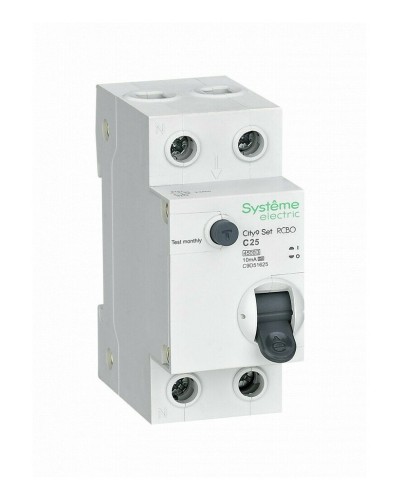 City9 Set 1P+N С 25А 4.5kA 10мА A 230В (C9D51625). Автоматический выключатель дифференциального тока. Systeme Electric в Перми