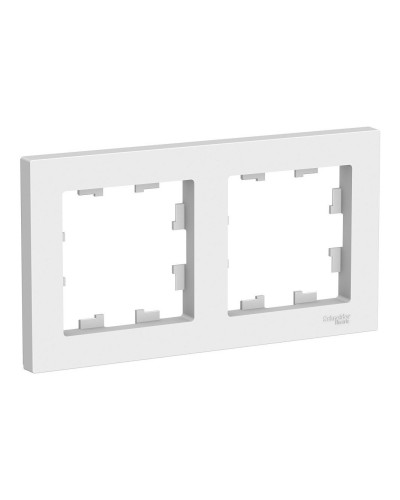 AtlasDesign рамка 2-местная универсальная, белый (ATN000102). Рамка. Systeme Electric в Перми