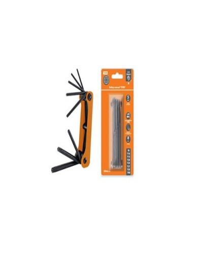 Набор ключей TORX раскладной 8шт.: T9-T40, углеродистая сталь Гранит TDM (SQ1020-0211). Набор ключей. TDM ЕLECTRIC в Перми