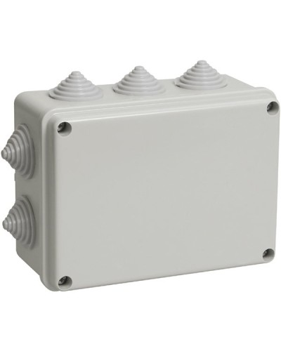 Коробка ОП 190х140х70мм, крышка, IP44, 10 гермовводов (SQ1401-1243). Распаячная коробка. TDM ЕLECTRIC в Перми