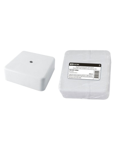 Коробка КР 75х75х28 ОП белая, IP40, с клеммной колодкой (SQ1401-0906). Распаячная коробка. TDM ЕLECTRIC в Перми