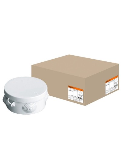 Коробка ОП D85х40мм, крышка, IP54, 4вх. (SQ1401-0102). Распаячная коробка. TDM ЕLECTRIC в Перми