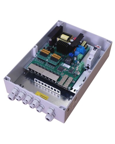 TFortis PSW-2G8F+. Коммутатор для подключения 8 камер. TFortis в Перми