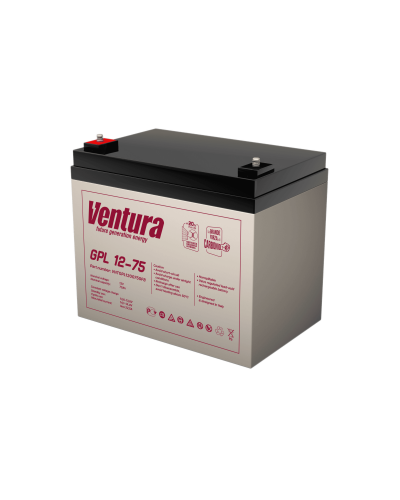 Ventura GPL 12-75. Аккумулятор герметичный свинцово-кислотный. Ventura в Перми