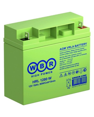 WBR HRL1280W. Аккумулятор герметичный свинцово-кислотный. WBR в Перми