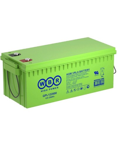 WBR GPL122000. Аккумулятор герметичный свинцово-кислотный. WBR в Перми