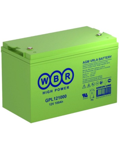 WBR GPL121000A. Аккумулятор герметичный свинцово-кислотный. WBR в Перми