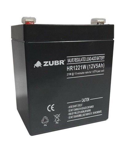 ZUBR HR 1221W (12V, 5Ah). Аккумулятор герметичный свинцово-кислотный. ZUBR в Перми
