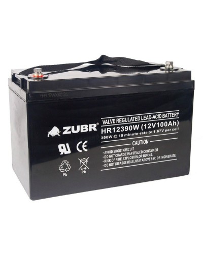 ZUBR HR 12390W (12V, 110Ah). Аккумулятор герметичный свинцово-кислотный. ZUBR в Перми