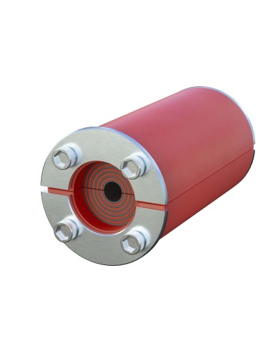 Проходка круглая, нержавеющая, D50х70 мм для кабелей D10-30 мм (DXF3114): Проходка круглая, нержавеющая в Перми