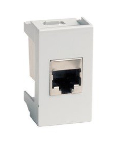 Розетка RJ-45 Viva 1 модуль серая (45138): Розетка компьютерная с одним разъёмом в Перми