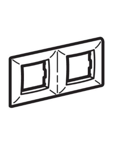 Рамка на 2+2 модуля (двухместная), слоновая кость (75012O): Рамка двухместная, Brava в Перми